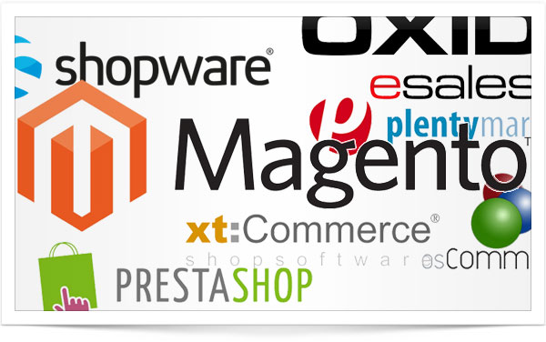 Onlineshops - Magento, Oxid, Presta, Gambio, Plenty - Agentur